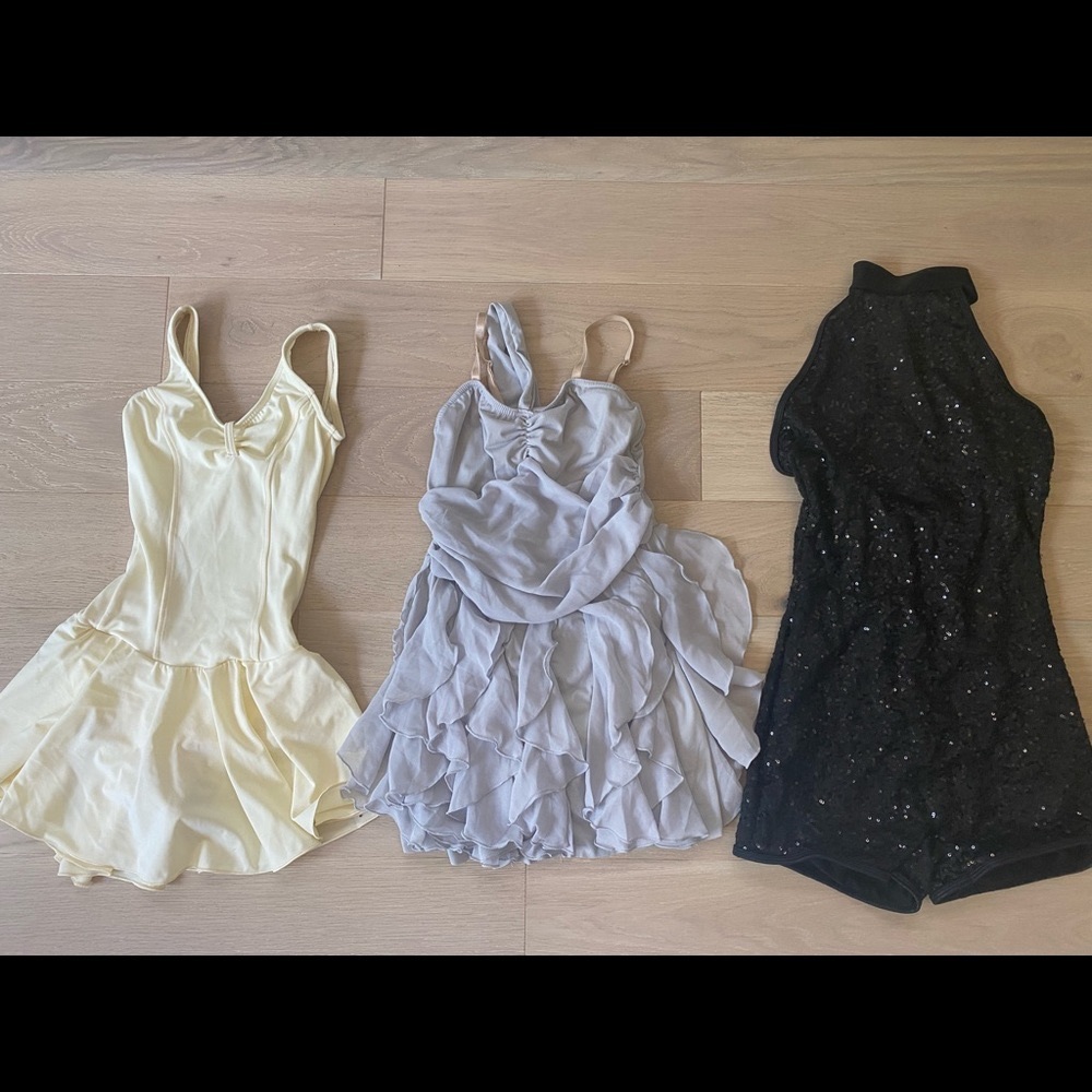 Dance Costume - butter yellow ballet set